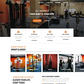Hero section of 3rd Degree Training fitness studio site—conversion-focused PEI web design by TrueWeb Media.